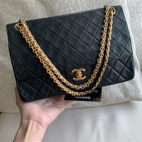 chanel classic flap chain|chanel classic flap bag price.